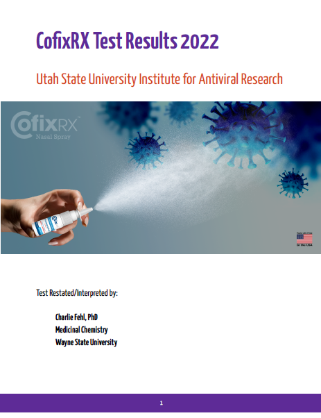 CofixRX Test Results 2022 – Utah State University Institute for Antiviral Research